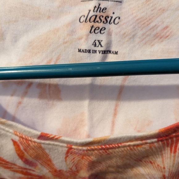 T-shirt NWOT Croft & Barrow Classic Tee, high quality Orange & white in color - Picture 2 of 4